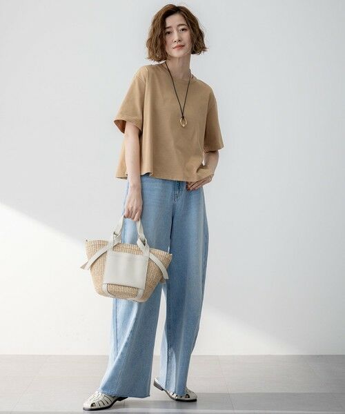 S size ONWARD(小さいサイズ) / エスサイズオンワード デニムパンツ | 【SLOW/一部店舗限定】LIGHT DENIM バレルワイド パンツ | 詳細27