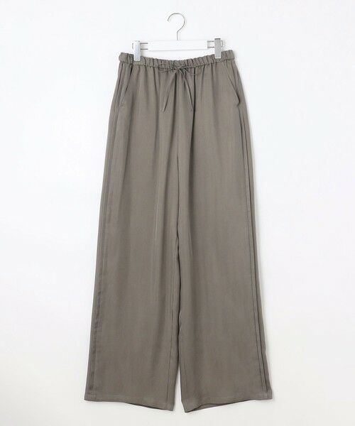 S size ONWARD(小さいサイズ) / エスサイズオンワード その他パンツ | 【SLOW/一部店舗限定】キュプラフィブリルクロス サイドライン ワイドパンツ | 詳細6