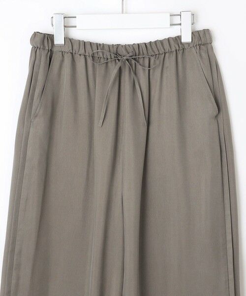 S size ONWARD(小さいサイズ) / エスサイズオンワード その他パンツ | 【SLOW/一部店舗限定】キュプラフィブリルクロス サイドライン ワイドパンツ | 詳細7