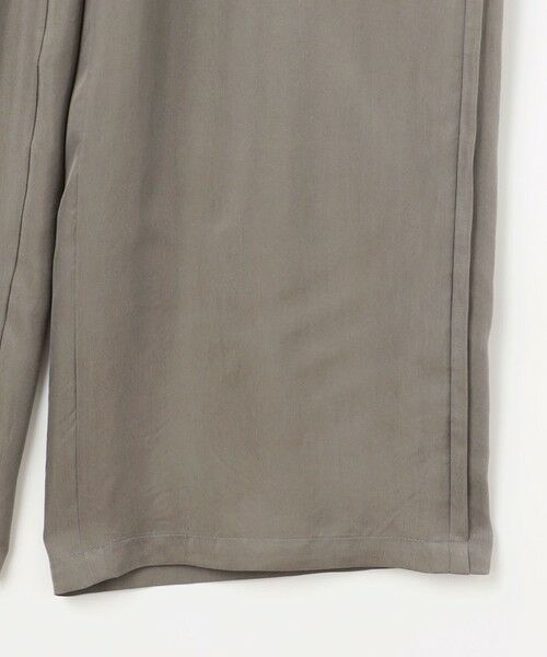 S size ONWARD(小さいサイズ) / エスサイズオンワード その他パンツ | 【SLOW/一部店舗限定】キュプラフィブリルクロス サイドライン ワイドパンツ | 詳細9