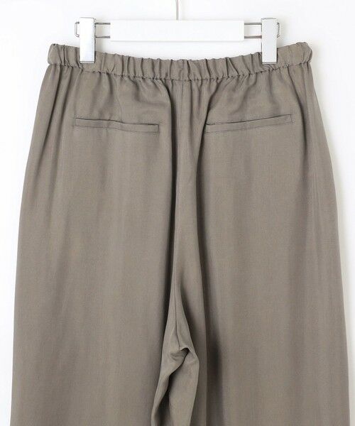 S size ONWARD(小さいサイズ) / エスサイズオンワード その他パンツ | 【SLOW/一部店舗限定】キュプラフィブリルクロス サイドライン ワイドパンツ | 詳細11