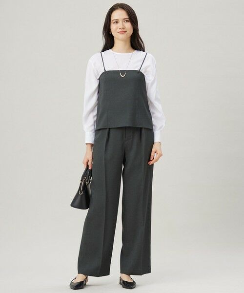 S size ONWARD(小さいサイズ) / エスサイズオンワード その他パンツ | 【カタログ掲載・ご好評につき新色追加・セットアップ対応】リネンライクシンセティックワイドストレート パンツ | 詳細12