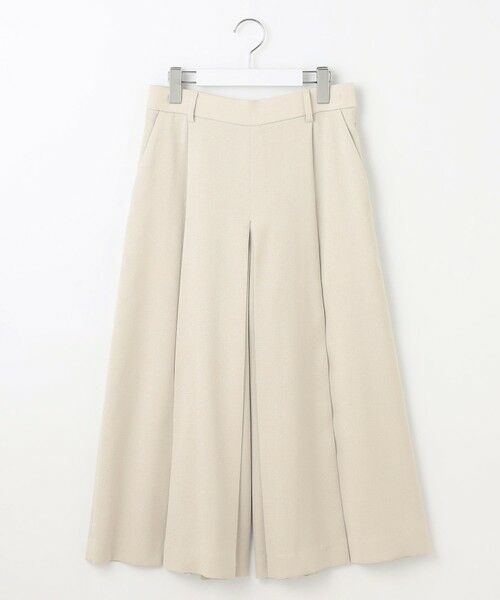 S size ONWARD(小さいサイズ) / エスサイズオンワード ショート・ハーフ・半端丈パンツ | 【セットアップ対応・接触冷感・洗える】リネンライクシンセティックキュロット パンツ | 詳細3