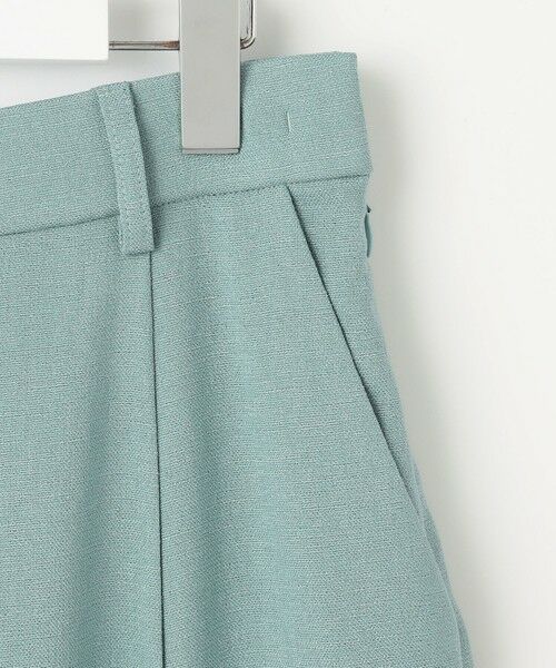 S size ONWARD(小さいサイズ) / エスサイズオンワード ショート・ハーフ・半端丈パンツ | 【セットアップ対応・接触冷感・洗える】リネンライクシンセティックキュロット パンツ | 詳細6