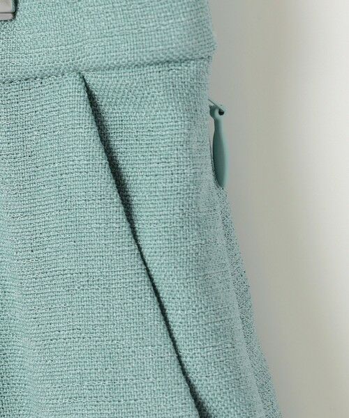 S size ONWARD(小さいサイズ) / エスサイズオンワード ショート・ハーフ・半端丈パンツ | 【セットアップ対応・接触冷感・洗える】リネンライクシンセティックキュロット パンツ | 詳細13