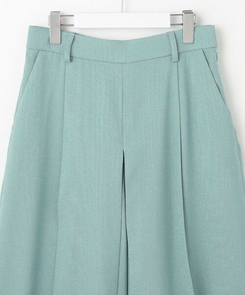 S size ONWARD(小さいサイズ) / エスサイズオンワード ショート・ハーフ・半端丈パンツ | 【セットアップ対応・接触冷感・洗える】リネンライクシンセティックキュロット パンツ | 詳細12