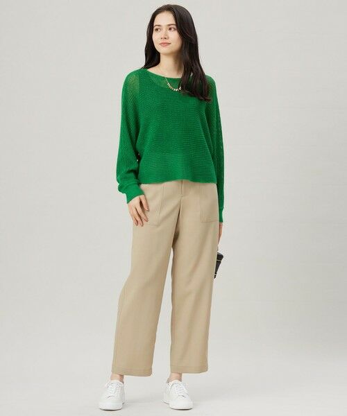 S size ONWARD(小さいサイズ) / エスサイズオンワード その他パンツ | 【洗える】ストレッチライトツイルベイカー パンツ | 詳細1