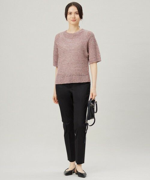 S size ONWARD(小さいサイズ) / エスサイズオンワード その他パンツ | 【UVカット・接触冷感・洗える】コットンサテンテーパード パンツ | 詳細20