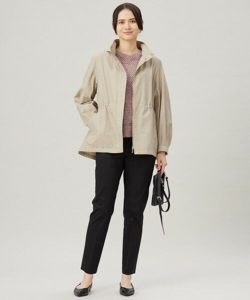 S size ONWARD(小さいサイズ) / エスサイズオンワード その他パンツ | 【UVカット・接触冷感・洗える】コットンサテンテーパード パンツ | 詳細21