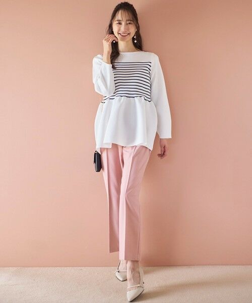 S size ONWARD(小さいサイズ) / エスサイズオンワード その他パンツ | 【洗える】褒めらレディテーパード パンツ | 詳細24