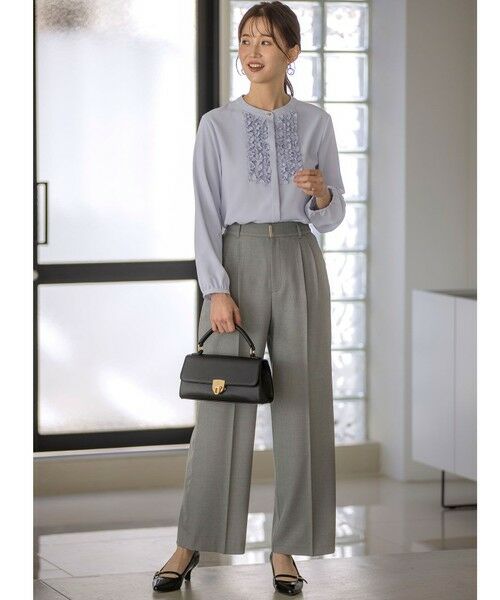 S size ONWARD(小さいサイズ) / エスサイズオンワード その他パンツ | 【洗える】褒めらレディ ワイドパンツ | 詳細3