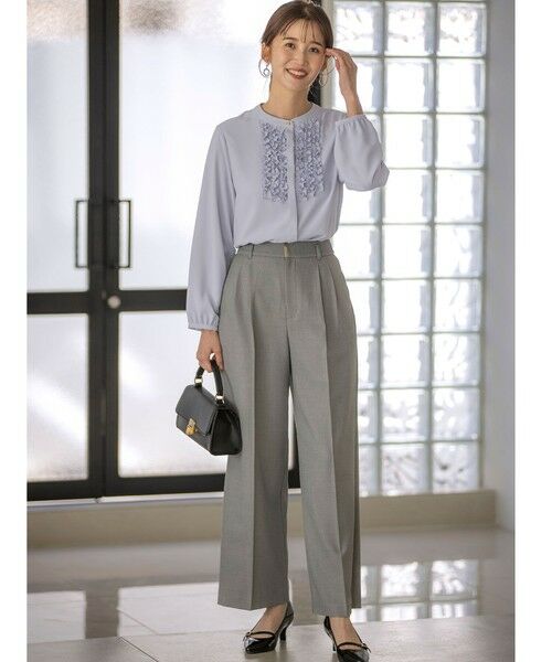 S size ONWARD(小さいサイズ) / エスサイズオンワード その他パンツ | 【洗える】褒めらレディ ワイドパンツ | 詳細4