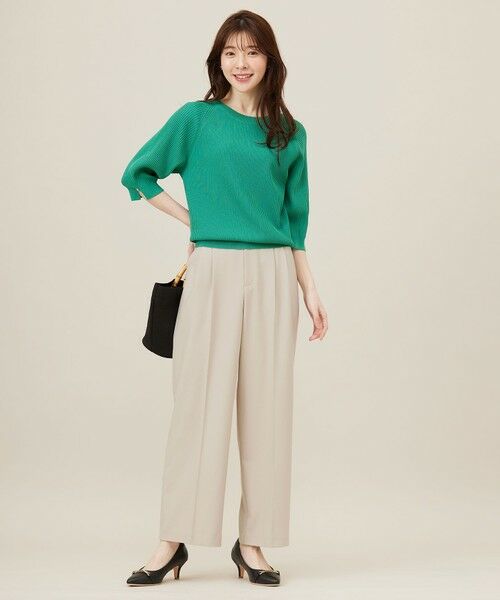 S size ONWARD(小さいサイズ) / エスサイズオンワード その他パンツ | 【洗える】褒めらレディ ワイドパンツ | 詳細15