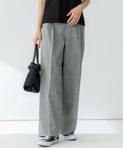 S size ONWARD(小さいサイズ) / エスサイズオンワード その他パンツ | 【セットアップ対応/洗える】スラブツイードストレッチ ワイド パンツ