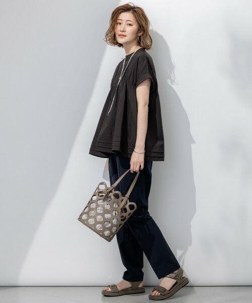 S size ONWARD(小さいサイズ) / エスサイズオンワード その他パンツ | 【セットアップ対応/洗える】2WAYストレッチツイル ドロスト パンツ | 詳細23