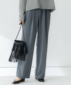 S size ONWARD(小さいサイズ) / エスサイズオンワード その他パンツ | 【セットアップ対応/洗える】2WAYストレッチツイル ワイドパンツ