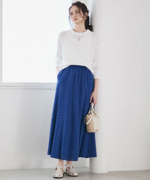 S size ONWARD(小さいサイズ) / エスサイズオンワード ミニ・ひざ丈スカート | 【SLOW/一部店舗限定】コットンジャカード スカート | 詳細10