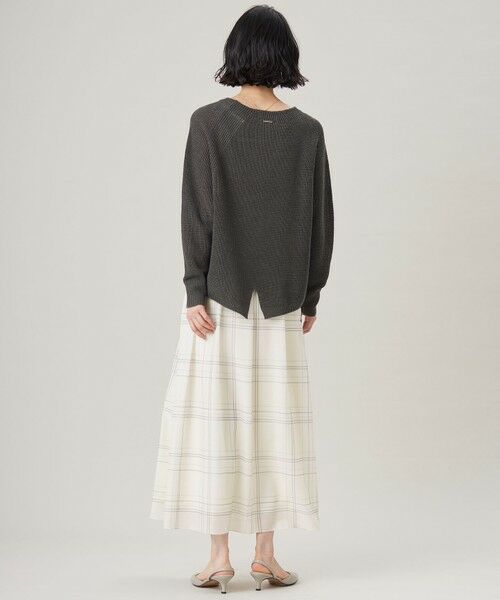 S size ONWARD(小さいサイズ) / エスサイズオンワード ミニ・ひざ丈スカート | 【SHIHOさん着用・洗える】エアリーウィンドウペンチェックプリント スカート | 詳細3