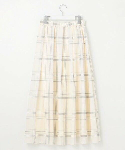 S size ONWARD(小さいサイズ) / エスサイズオンワード ミニ・ひざ丈スカート | 【SHIHOさん着用・洗える】エアリーウィンドウペンチェックプリント スカート | 詳細8