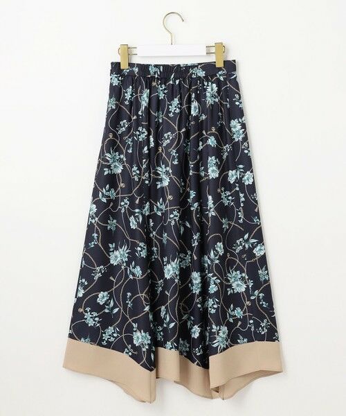 S size ONWARD(小さいサイズ) / エスサイズオンワード ミニ・ひざ丈スカート | 【洗える】スカーフデザインプリント スカート | 詳細10