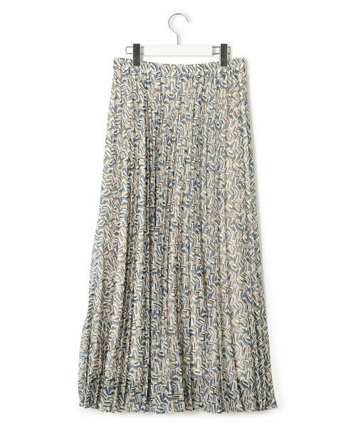 S size ONWARD(小さいサイズ) / エスサイズオンワード ロング・マキシ丈スカート | 【洗える】シアーヘリンボーンプリント プリーツ スカート | 詳細14