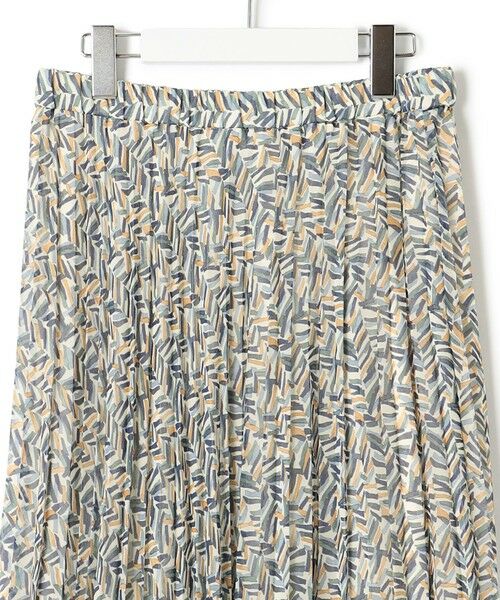 S size ONWARD(小さいサイズ) / エスサイズオンワード ロング・マキシ丈スカート | 【洗える】シアーヘリンボーンプリント プリーツ スカート | 詳細15