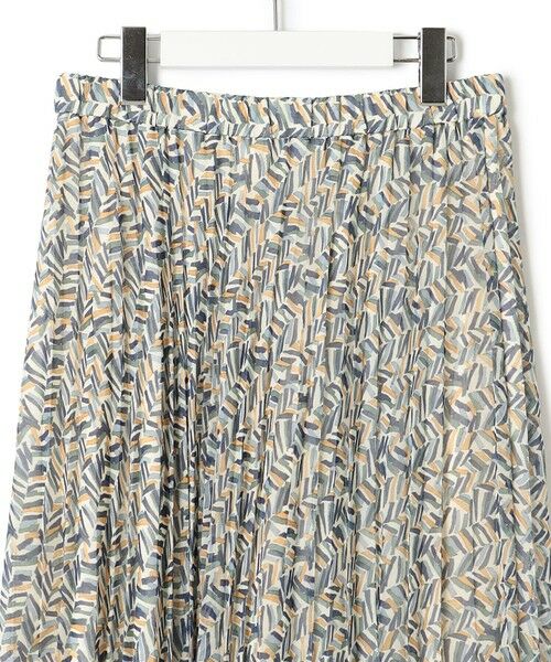 S size ONWARD(小さいサイズ) / エスサイズオンワード ロング・マキシ丈スカート | 【洗える】シアーヘリンボーンプリント プリーツ スカート | 詳細16