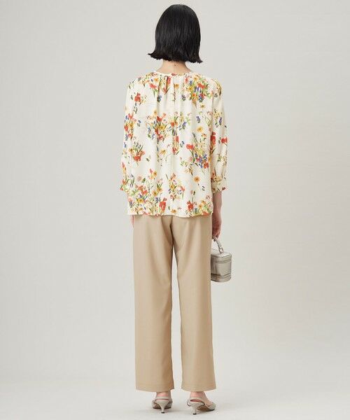 S size ONWARD(小さいサイズ) / エスサイズオンワード シャツ・ブラウス | 【洗える】フラワーガーデンプリント ブラウス | 詳細3