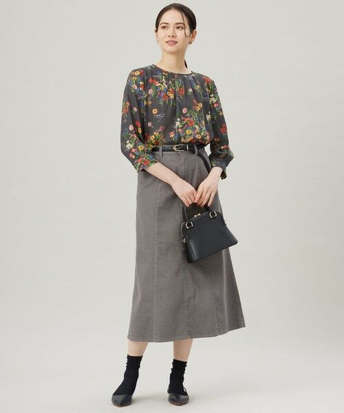 S size ONWARD(小さいサイズ) / エスサイズオンワード シャツ・ブラウス | 【洗える】フラワーガーデンプリント ブラウス | 詳細6