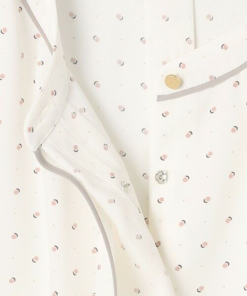 S size ONWARD(小さいサイズ) / エスサイズオンワード シャツ・ブラウス | 【洗える】バイカラーラッフルボウ ブラウス | 詳細8