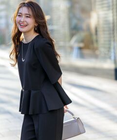 S size ONWARD(小さいサイズ) / エスサイズオンワード シャツ・ブラウス | 【撥水・接触冷感・UVカット】コンフォートイージーペプラム  ブラウス