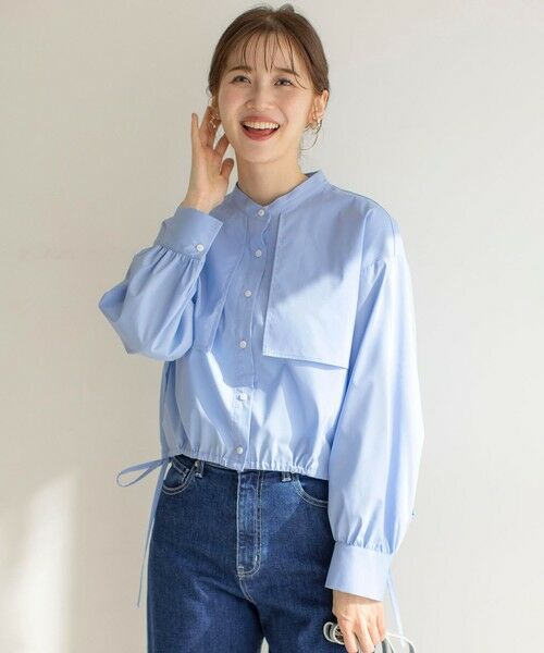 S size ONWARD(小さいサイズ) / エスサイズオンワード シャツ・ブラウス | 【UVカット・接触冷感・速乾】クロップトヨークハオリ シャツ | 詳細8