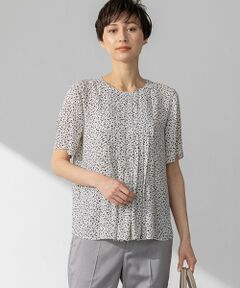 S size ONWARD(小さいサイズ) / エスサイズオンワード シャツ・ブラウス | 【接触冷感/吸水速乾】ペインティングプリント ブラウス