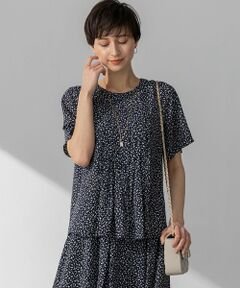 S size ONWARD(小さいサイズ) / エスサイズオンワード シャツ・ブラウス | 【接触冷感/吸水速乾】ペインティングプリント ブラウス