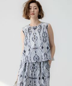 S size ONWARD(小さいサイズ) / エスサイズオンワード シャツ・ブラウス | 【洗える】Ratti ドローイング ペイズリー プリント ブラウス