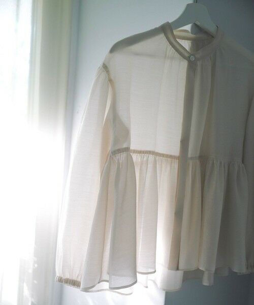 S size ONWARD(小さいサイズ) / エスサイズオンワード シャツ・ブラウス | 【WEB&一部店舗限定カラーあり】ソフトオーガンジー ボリューム ブラウス | 詳細7