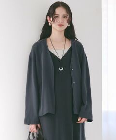 S size ONWARD(小さいサイズ) / エスサイズオンワード カーディガン・ボレロ | 【SLOW/一部店舗限定】ハイゲージテリー スウェット ジャケット