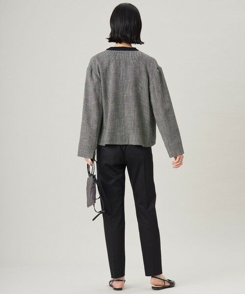 S size ONWARD(小さいサイズ) / エスサイズオンワード ノーカラージャケット | 【洗える】ライトカラミノーカラー ジャケット | 詳細10