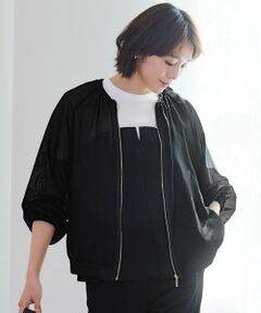 S size ONWARD(小さいサイズ) / エスサイズオンワード ブルゾン | 【洗える】メッシュ ブルゾン