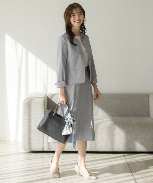 S size ONWARD(小さいサイズ) / エスサイズオンワード ノーカラージャケット | 【UVカット・接触冷感・吸水速乾】スマートビューティストレッチ ペプラムショート ジャケット | 詳細15