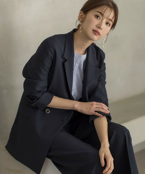 S size ONWARD(小さいサイズ) / エスサイズオンワード その他アウター | 【UVカット・接触冷感・吸水速乾】スマートビューティストレッチ  ダブルブレストジャケット | 詳細9