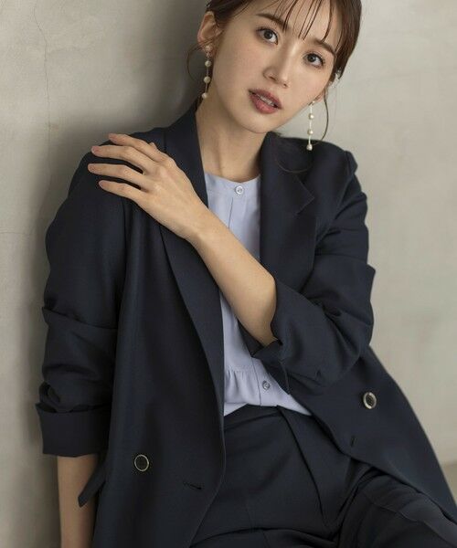 S size ONWARD(小さいサイズ) / エスサイズオンワード その他アウター | 【UVカット・接触冷感・吸水速乾】スマートビューティストレッチ  ダブルブレストジャケット | 詳細11