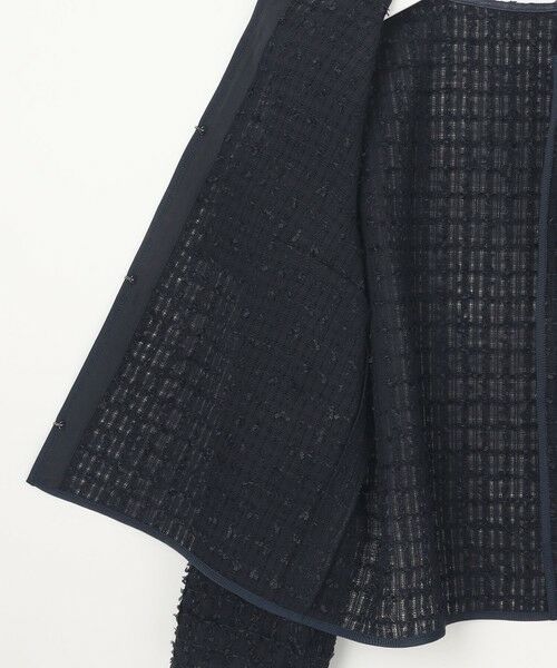 S size ONWARD(小さいサイズ) / エスサイズオンワード ノーカラージャケット | リボンヤーンシアーツイード ジャケット | 詳細16