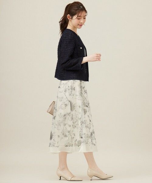 S size ONWARD(小さいサイズ) / エスサイズオンワード ノーカラージャケット | リボンヤーンシアーツイード ジャケット | 詳細8