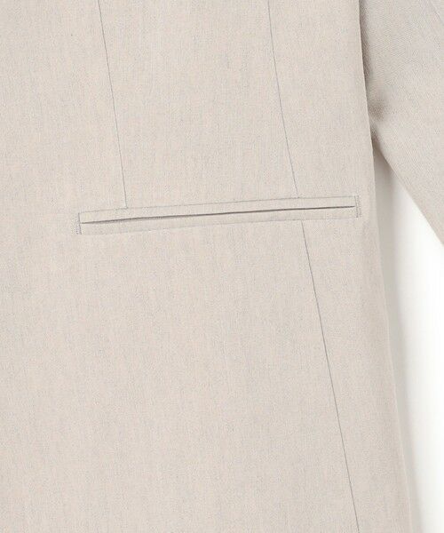 S size ONWARD(小さいサイズ) / エスサイズオンワード テーラードジャケット | 【洗える】リネンレーヨンストレッチ テーラード ジャケット | 詳細9
