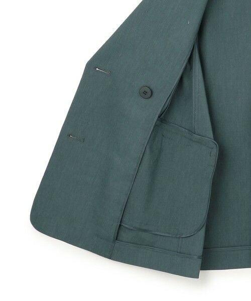 S size ONWARD(小さいサイズ) / エスサイズオンワード テーラードジャケット | 【洗える】リネンレーヨンストレッチ ダブル ジャケット | 詳細20