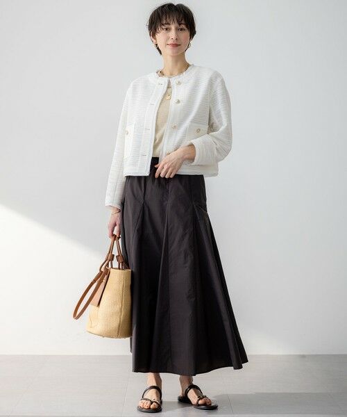 S size ONWARD(小さいサイズ) / エスサイズオンワード ノーカラージャケット | 【Oggi5月号掲載】サマーツイード ジャケット | 詳細3