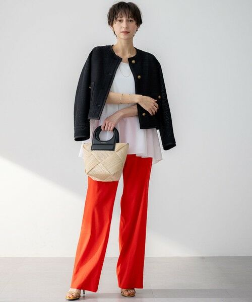 S size ONWARD(小さいサイズ) / エスサイズオンワード ノーカラージャケット | 【Oggi5月号掲載】サマーツイード ジャケット | 詳細15