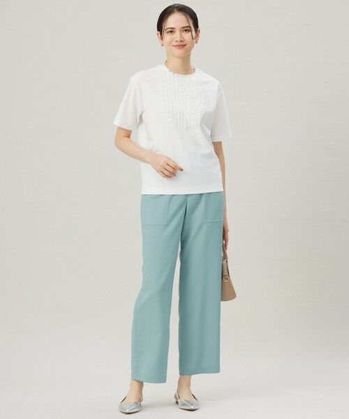 S size ONWARD(小さいサイズ) / エスサイズオンワード カットソー | 【接触冷感・UVカット・洗える】ベビーフリル Tシャツ | 詳細2