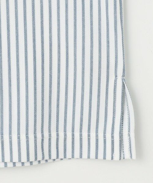 S size ONWARD(小さいサイズ) / エスサイズオンワード カットソー | 【接触冷感・UVカット・洗える】ストライプコットンハイゲージフォルムスリーブ カットソー | 詳細13